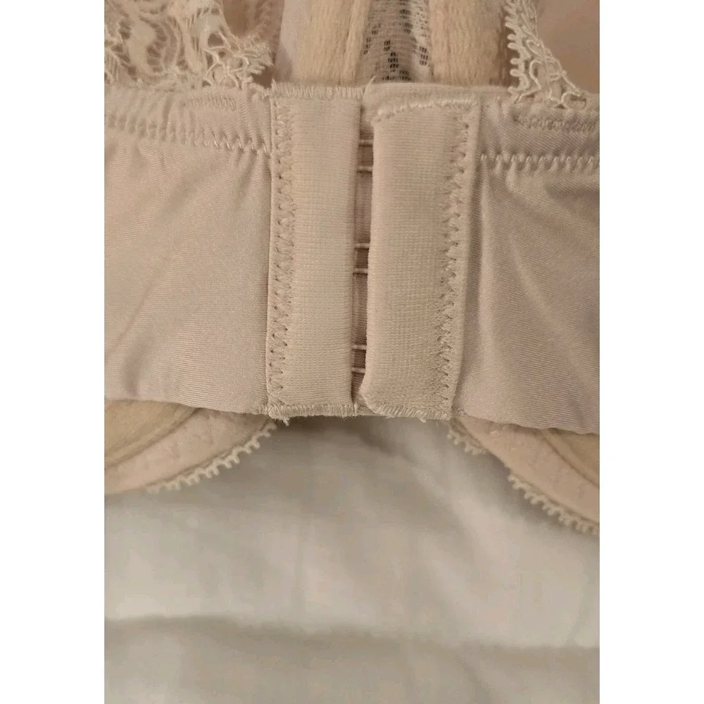 Paramour by Felina SUGAR BABY‎ Carolina Lace T-Back Open-Back Bra 42 DDD NWT